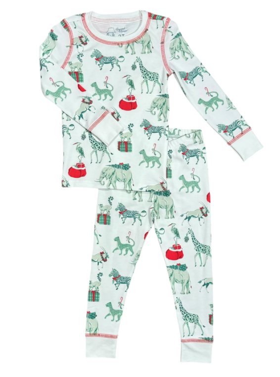 Christmas Safari PJ Set- Boys