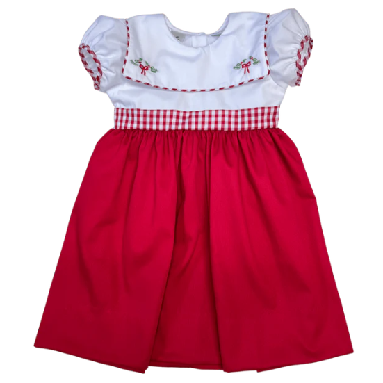 Christmas Emb Dress - Toddler