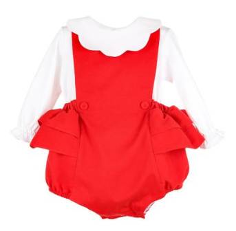 Timeless Scallop Red Overall