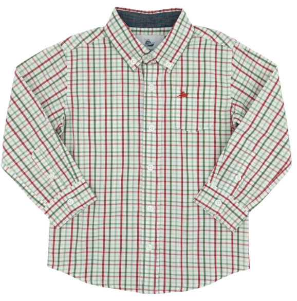 Red/Green/Green Dress Shirt - Boy