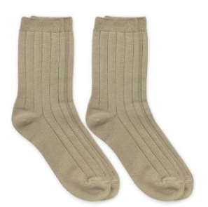 Khaki Boys Dress Socks - 2 Pack