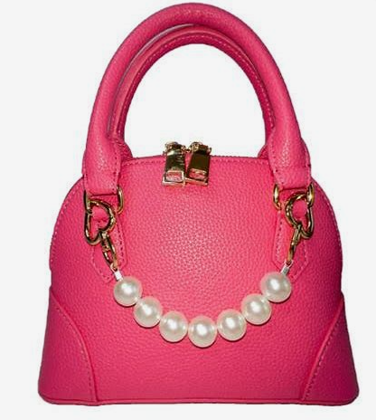 Charlotte Hot Pink Pearl Purse