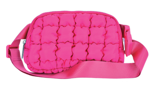 Pretty Pink Quilted Belt Bags