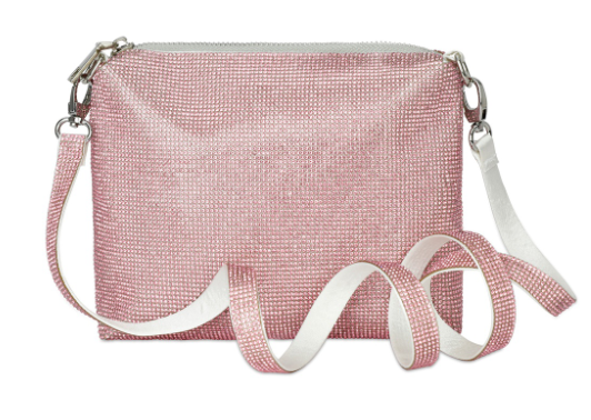 Rose Crystal Cross Baby Bag