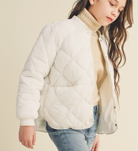 Ivory Quilted Jacket