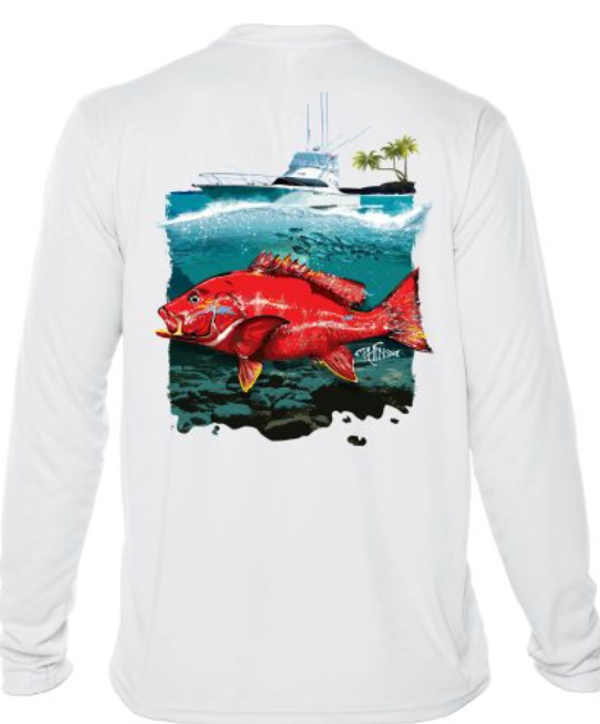 Red Snapper/Charter -Dri-Fit - Gray