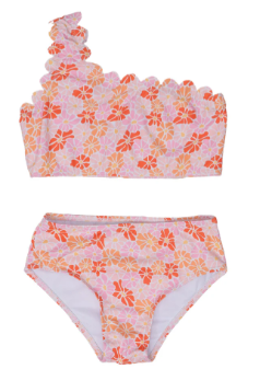Bahama Peachy Pink Floral 2PC Swimsuit