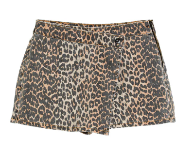Leopard Print Skort
