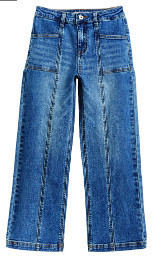 Front Seam Utility Wide Leg Jean