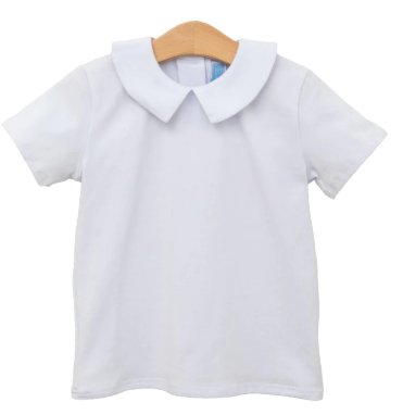 Peter Pan Collar White Shirt