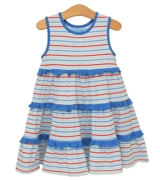 Tinsley Patriotic Stripe Twirl Dress