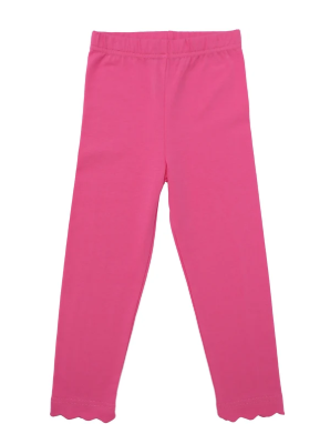 Scalloped Leggings - Pink
