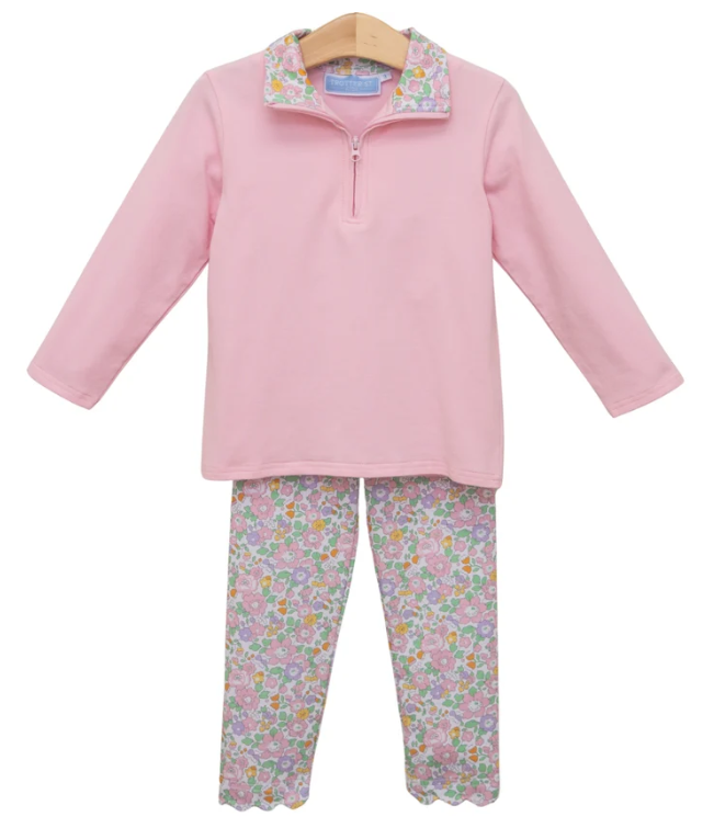 Autumn Blooms 1/4 Zip Pullover Set