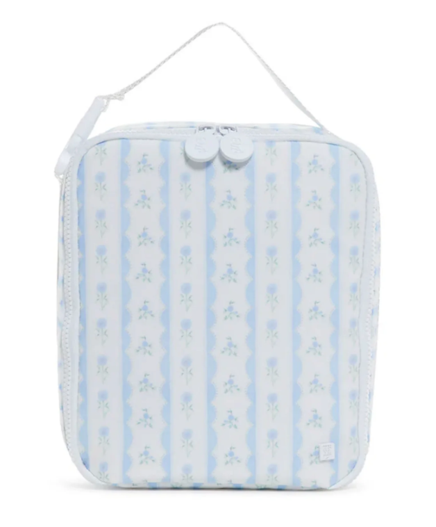 Ribbon Floral Blue - Lunch Bag