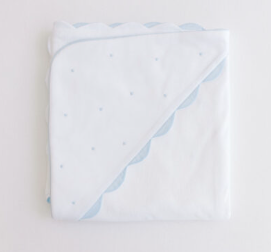 Blue Dot Hooded Towel