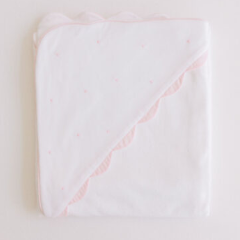Pink Dot Hooded Towel