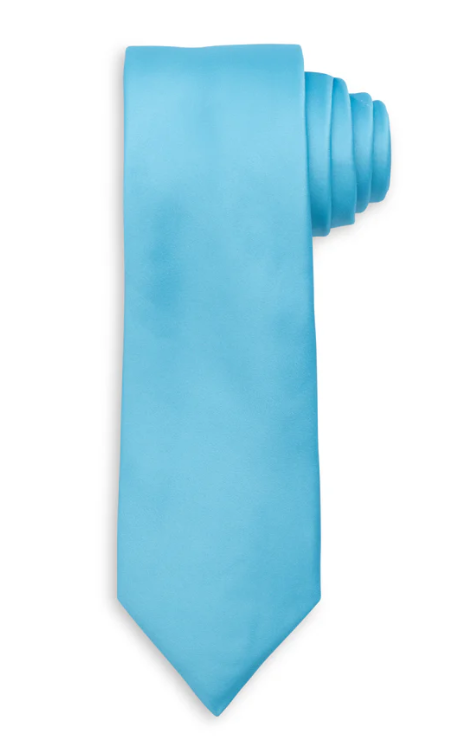 Sky Blue Solid Necktie