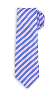 Daybreak Pink/Blue Stripe Tie