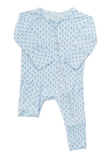 BB's Tulips Zip Sleep Romper