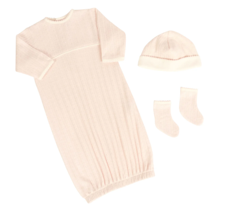 Amory Pink Gift Set (Gown,Cap,Socks)