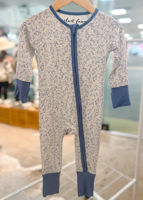 Wild Horses Zip PJ