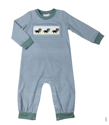 Beagle Smocked Romper