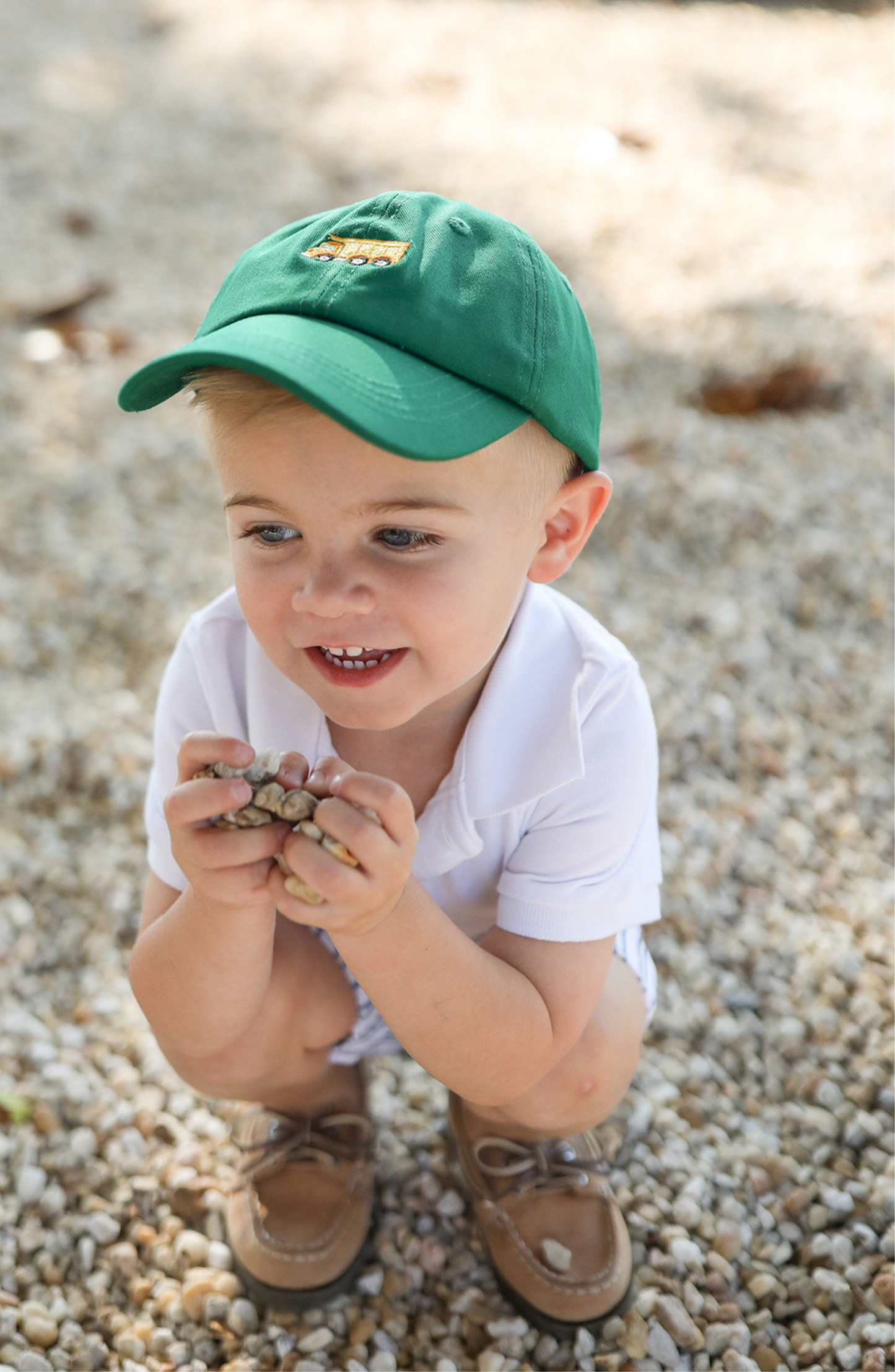 Dump Truck Baseball Hat (Baby, Youth): Baby (0-2)