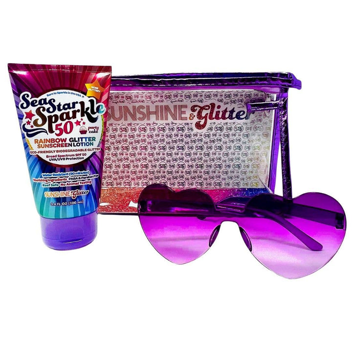 Rainbow Party Cake SPF 50 Travel Ready Gift Set