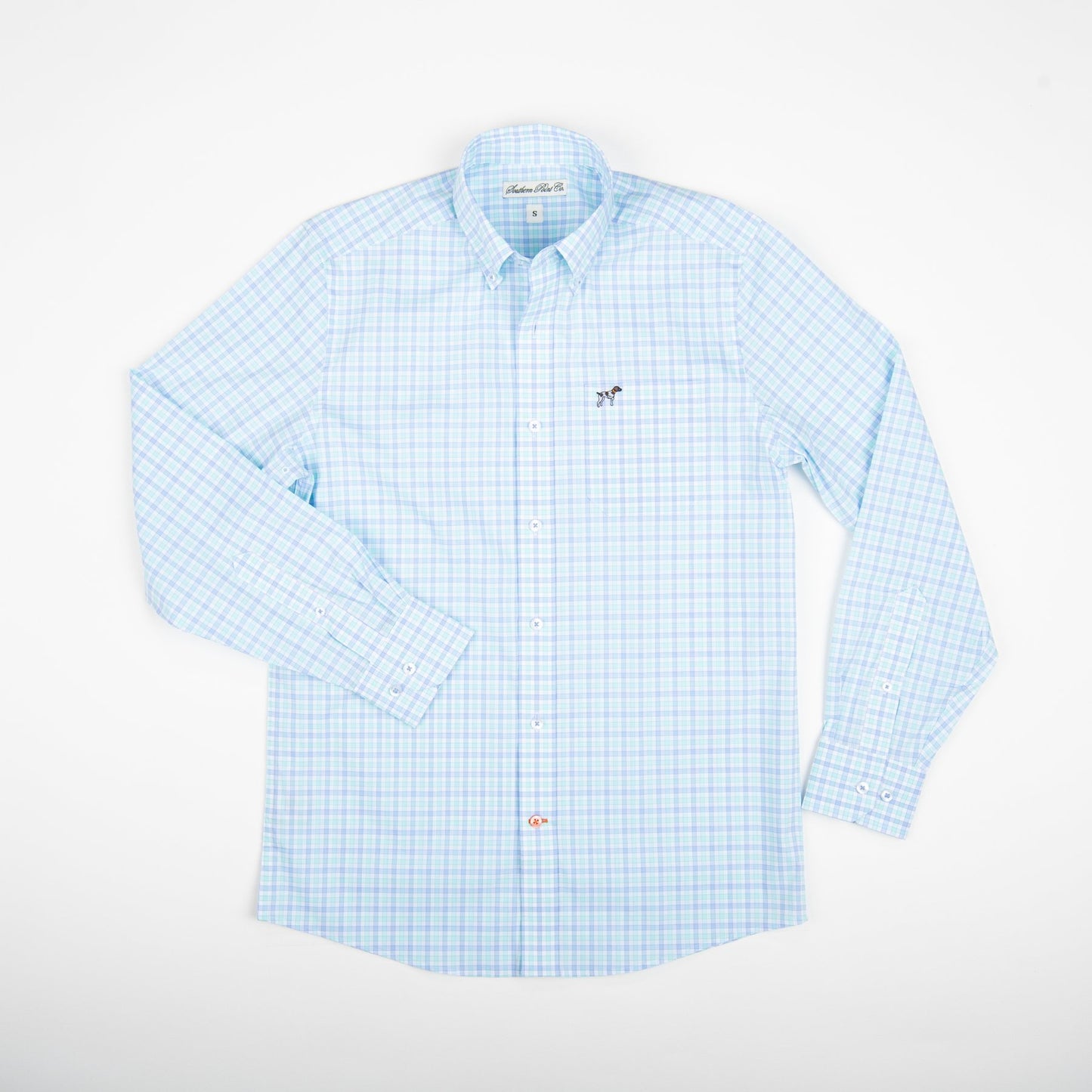 Aqua Check Hadley Buttondown