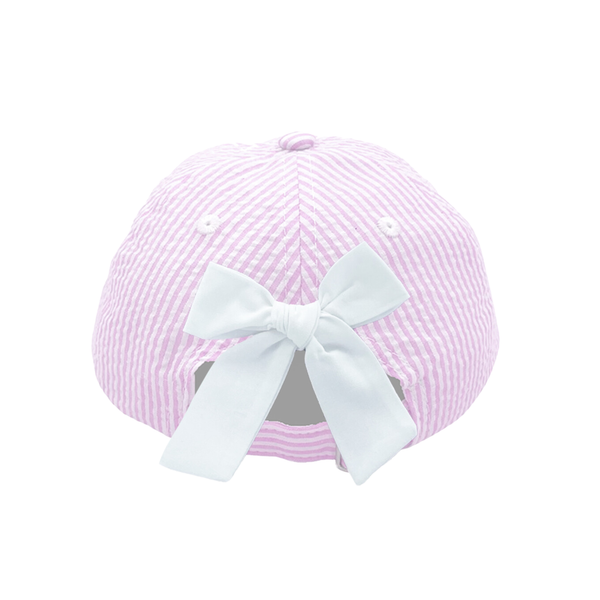 Pink Sailboat Bow Baseball Hat (Baby, Youth): Baby/Toddler