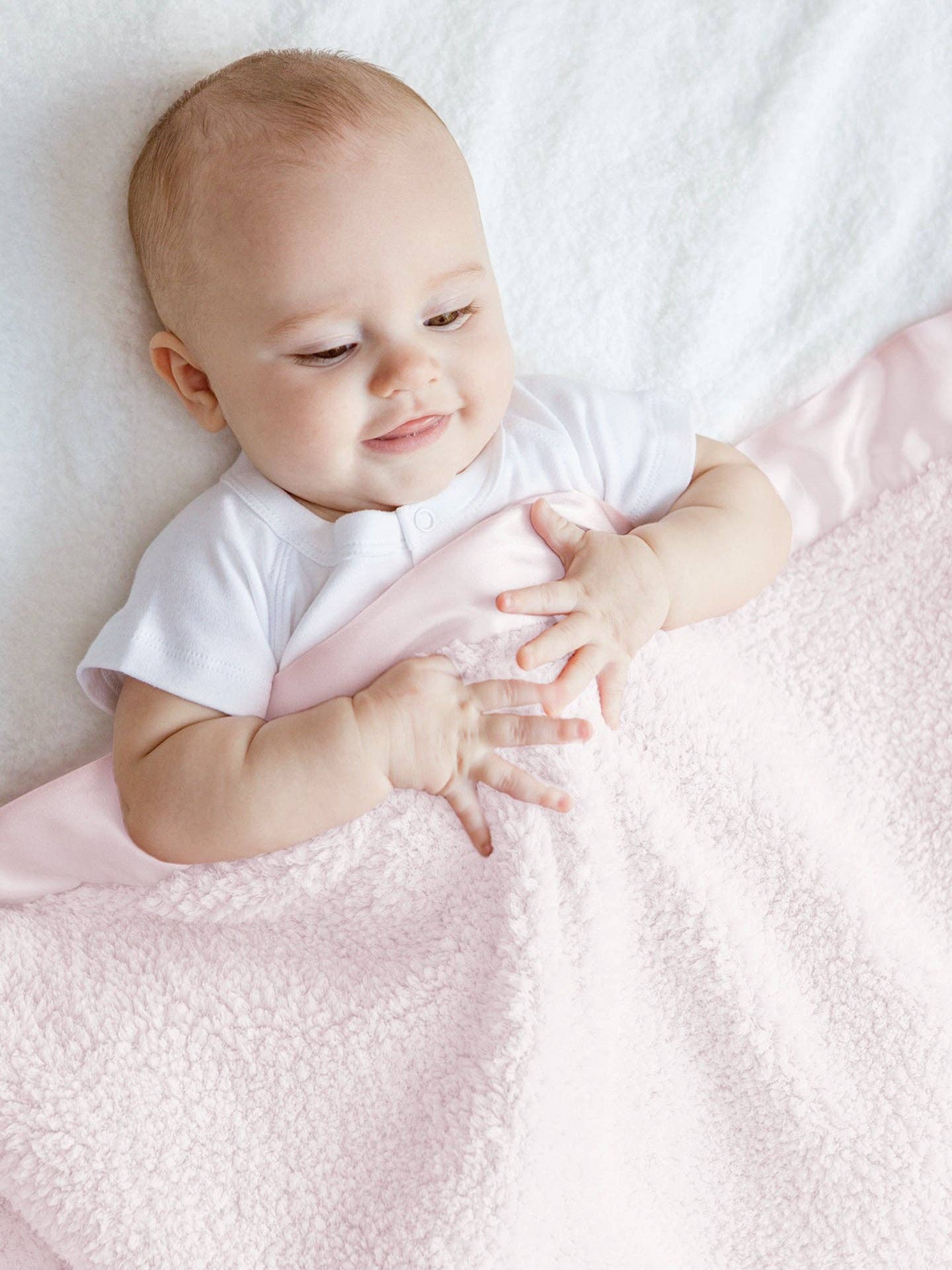 Chenille Baby Blanket: Gift Box / Pink