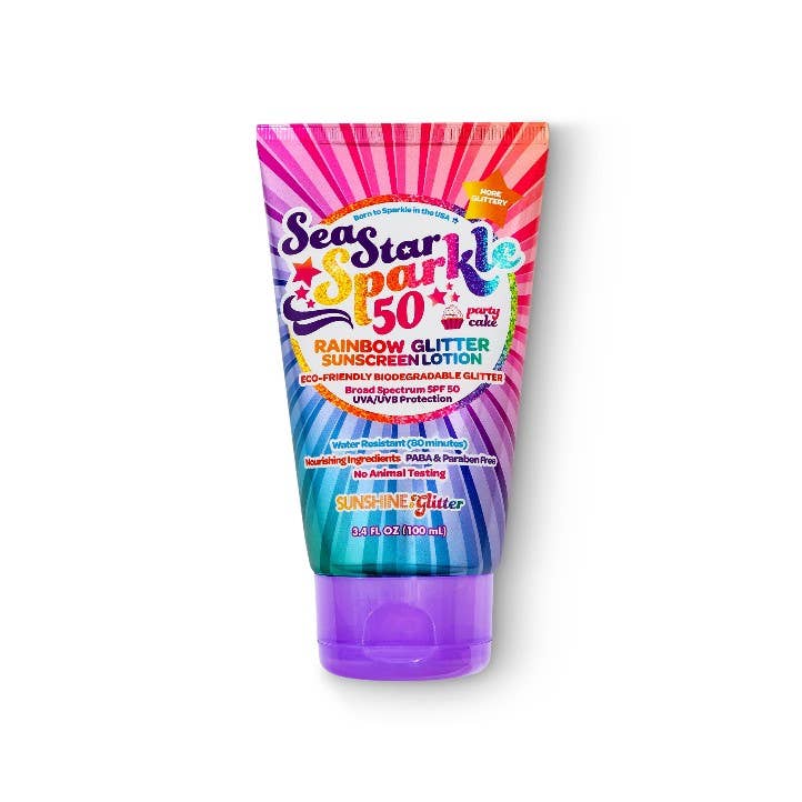 Rainbow Party Cake SPF 50 Travel Ready Gift Set