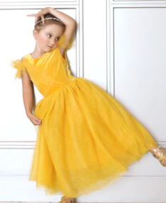 Princess Beauty Yellow Costume Dress