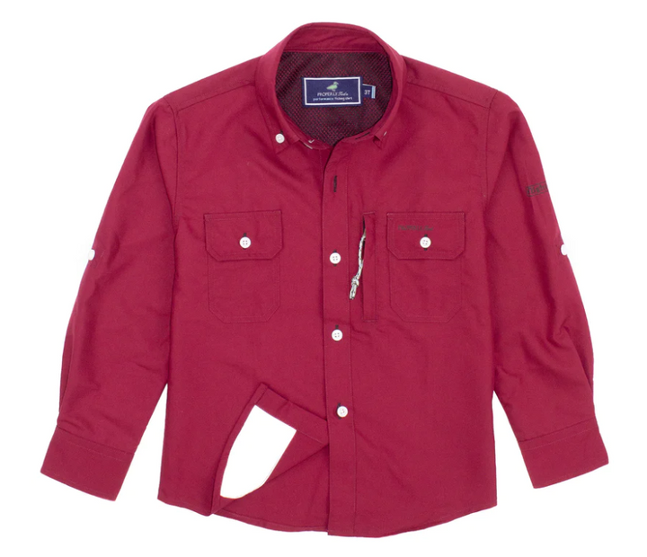 Offshore Fishing Shirt Cardinal