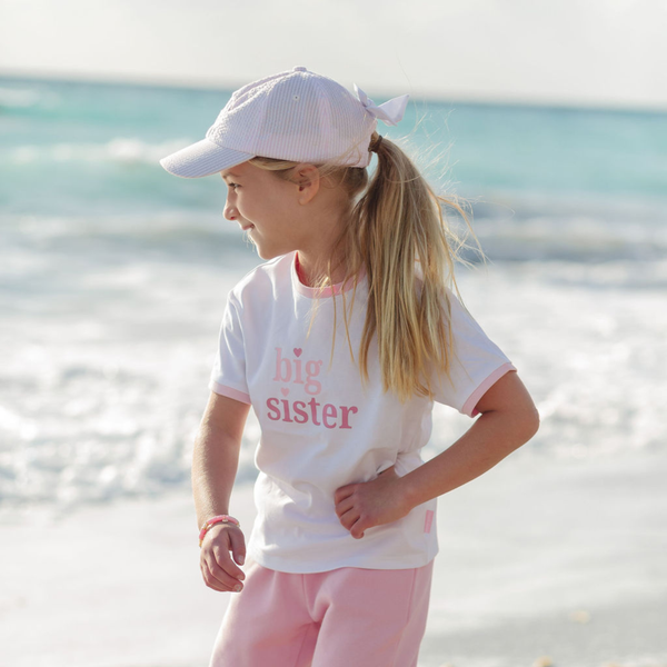 Pink Sailboat Bow Baseball Hat (Baby, Youth): Baby/Toddler