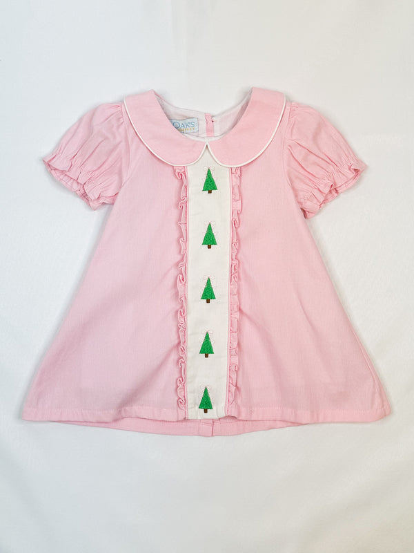 Christina Christmas Tree Pink Dress-TOD