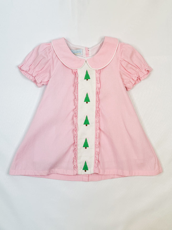 Christina Christmas Tree Pink Dress-TOD