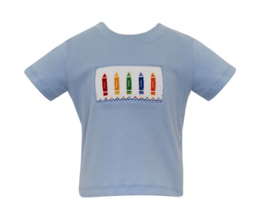 Crayons Smocked T-shirt