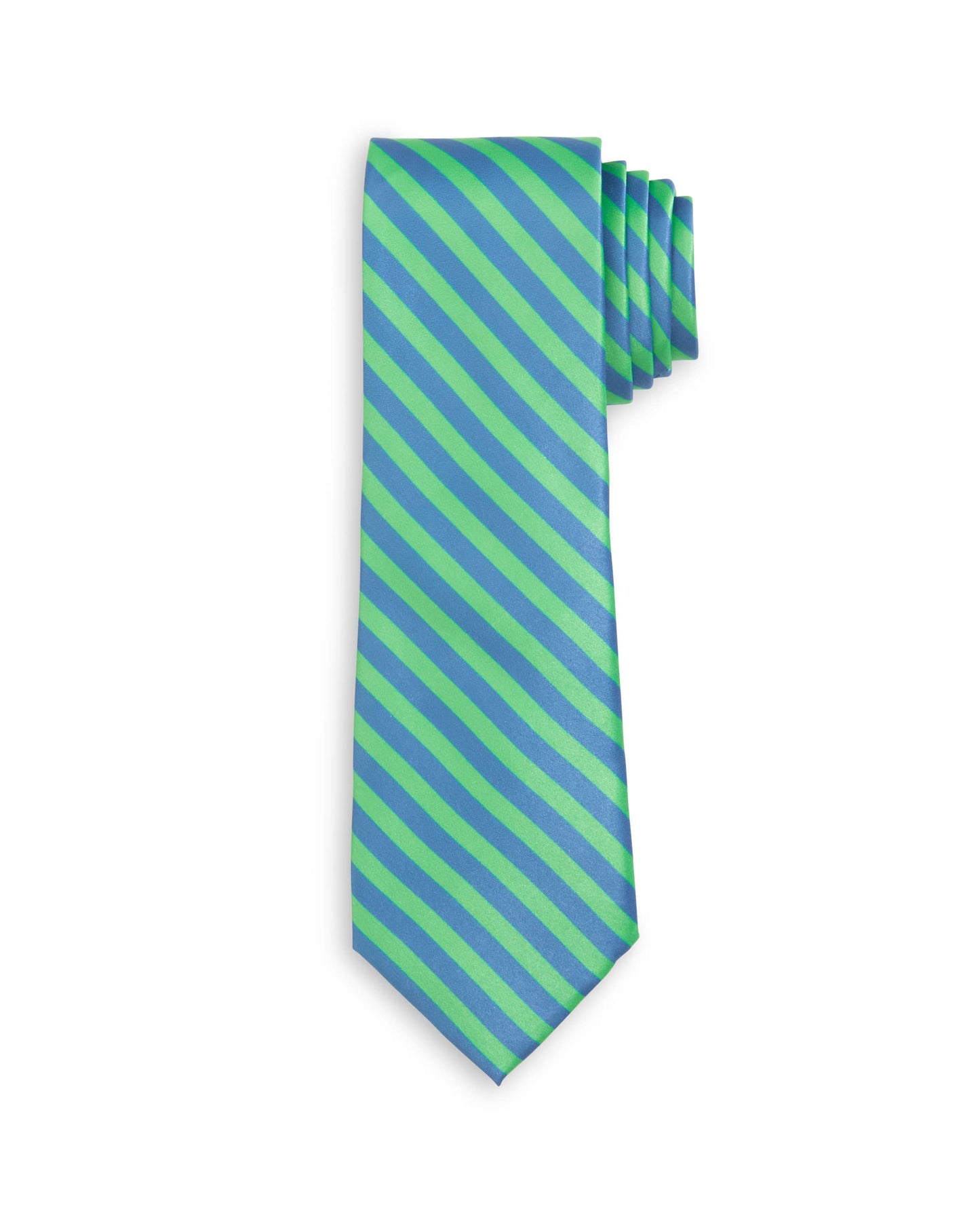Highland Stripe Blue Green Stripe Child Tween Adult Necktie: Medium