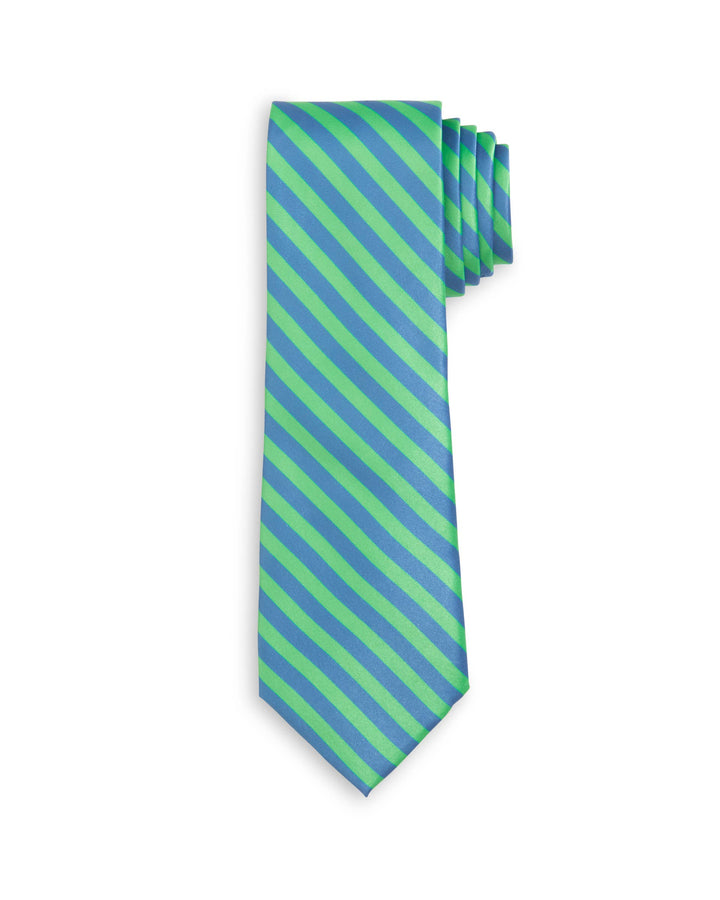 Highland Stripe Blue Green Stripe Child Tween Adult Necktie: Medium