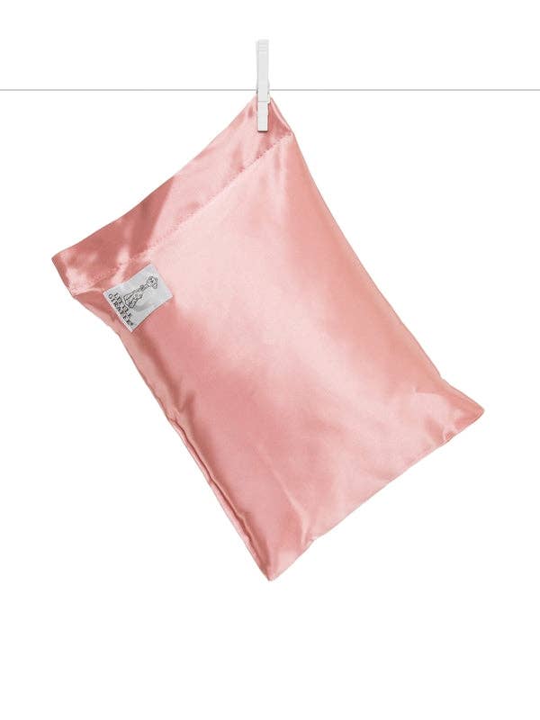Satin Decorative Nursery Pillow: Pink