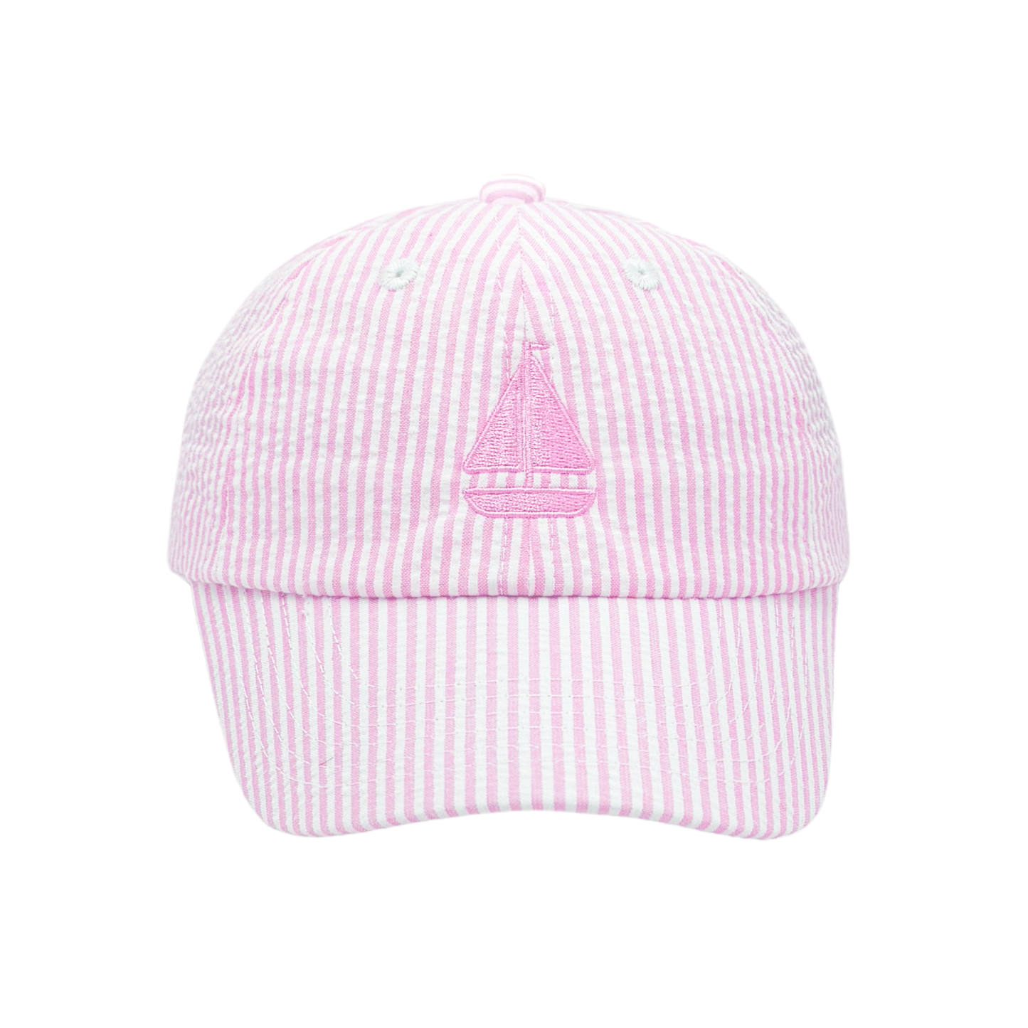 Pink Sailboat Bow Baseball Hat (Baby, Youth): Baby/Toddler