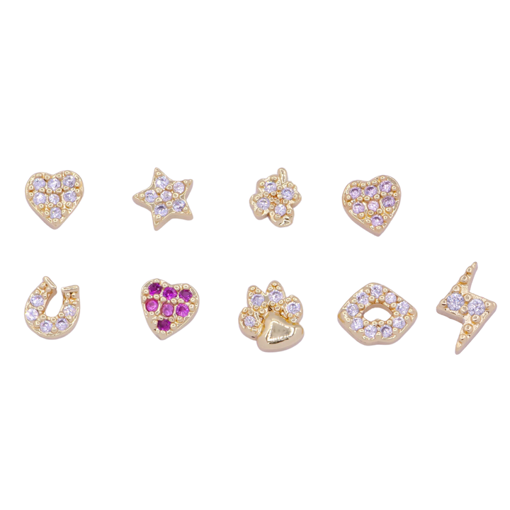 FUN CHARM SET (9 STYLES) 2 OF EACH CHARM