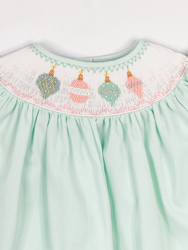 Emma Smocked Ornament Dress -Toddler