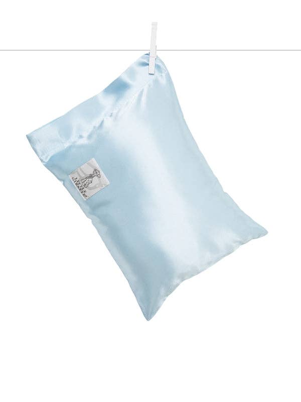 Satin Decorative Nursery Pillow: Blue