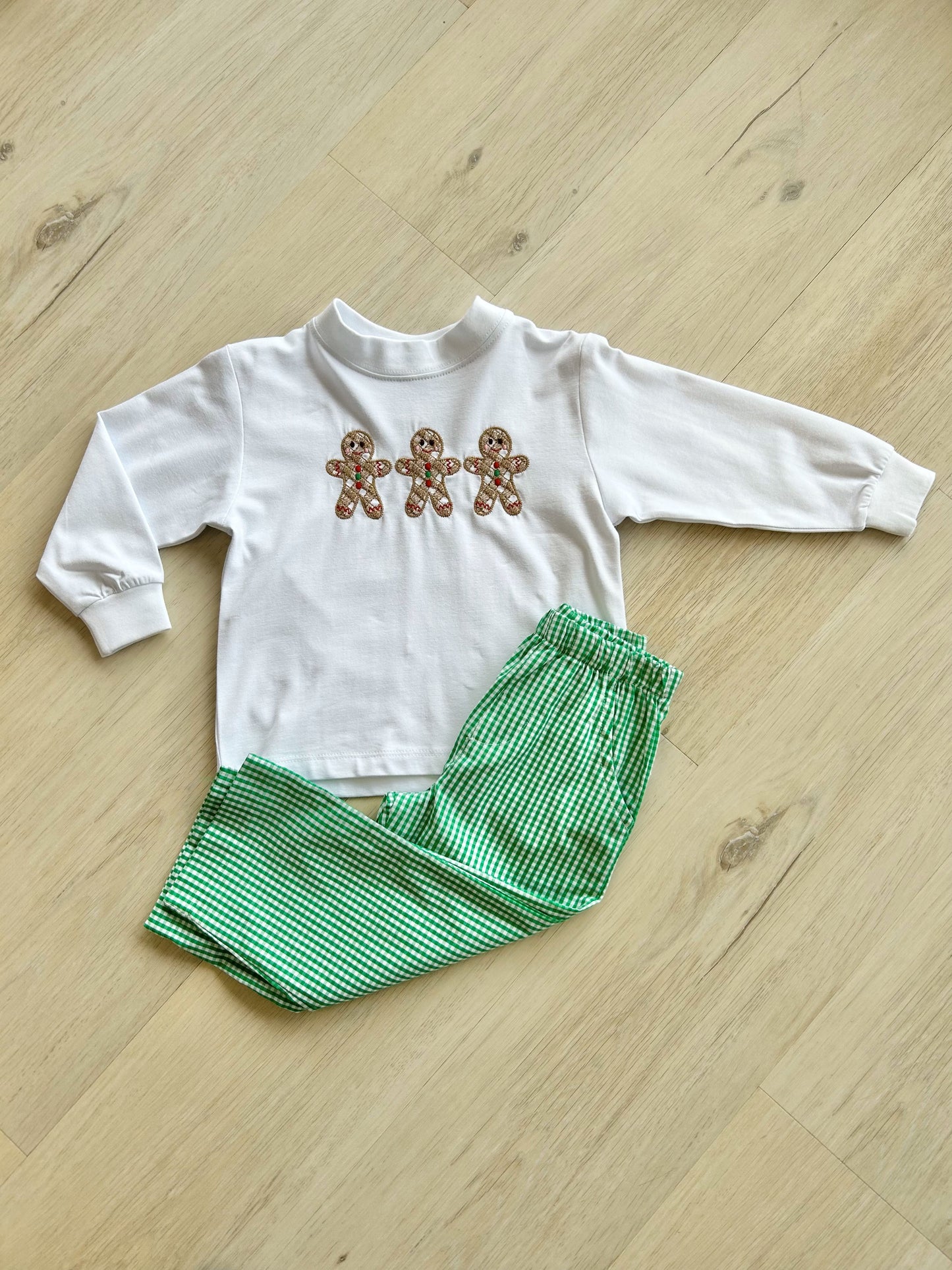 Gingerbread Men Pant Set - Boys