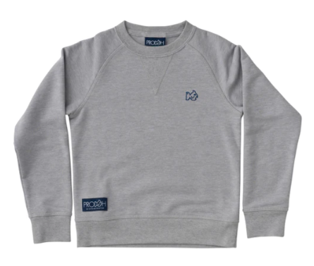 Gray Crew Sweatshirt - Boys