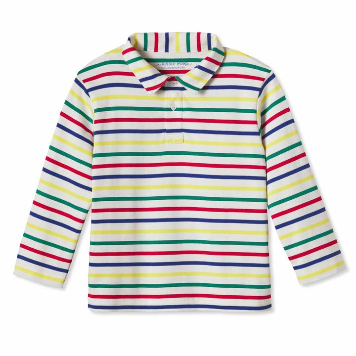 Henry Multi Stripe Long Sleeve Polo