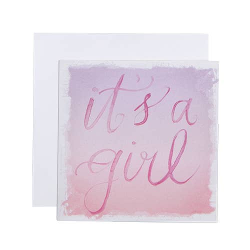 It's A Girl Gift Enclosure Card