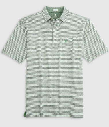 Dante SS Polo - Kiwi Striped